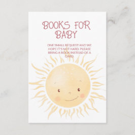 Cartão De Informações Um Pequeno Chá de Sol Solicitação de Livros