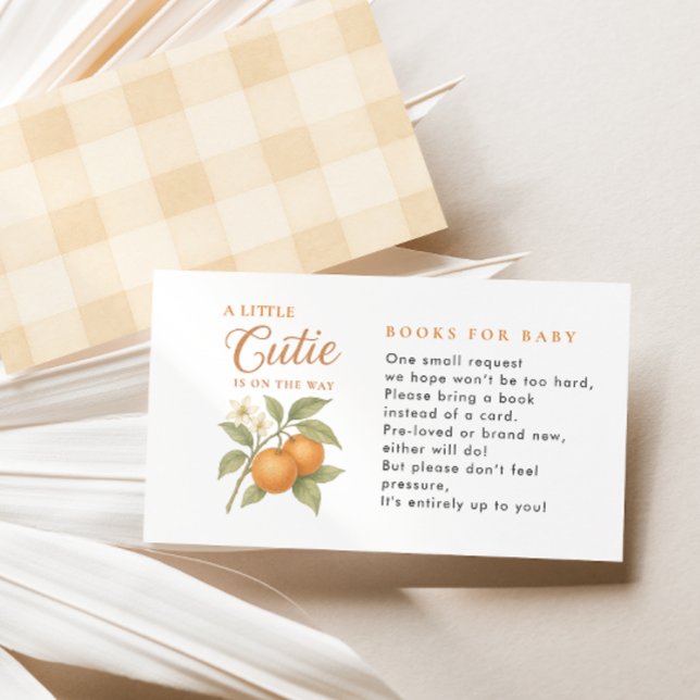 Cartão De Informações Um Pequeno Livro De Laranja Cutil Para Chá de fral (Criador carregado)