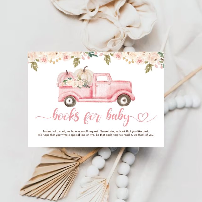 Cartão De Informações Um Pequeno Livros de Chuvinha de Bebê Abóbora para (Criador carregado)