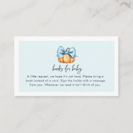 Cartão De Informações Um Pouco De Abóbora Está A Caminho Do Chá de frald