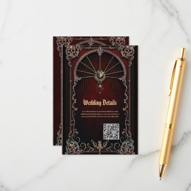 Cartão De Informações Um toque de magia gótica (Frente/Verso In Situ)