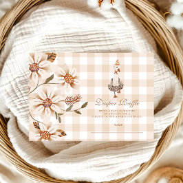 Cartão De Informações Uma fralda de Chá de fraldas ganso-Bobo Raffle