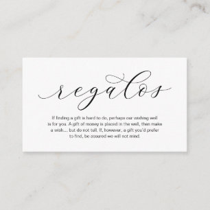 Cartão De Informações Uma Nota Sobre Presentes De Casamento, Regalos, Li