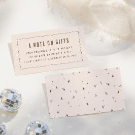 Cartão De Informações Uma nota sobre presentes | Uma Festa de aniversári