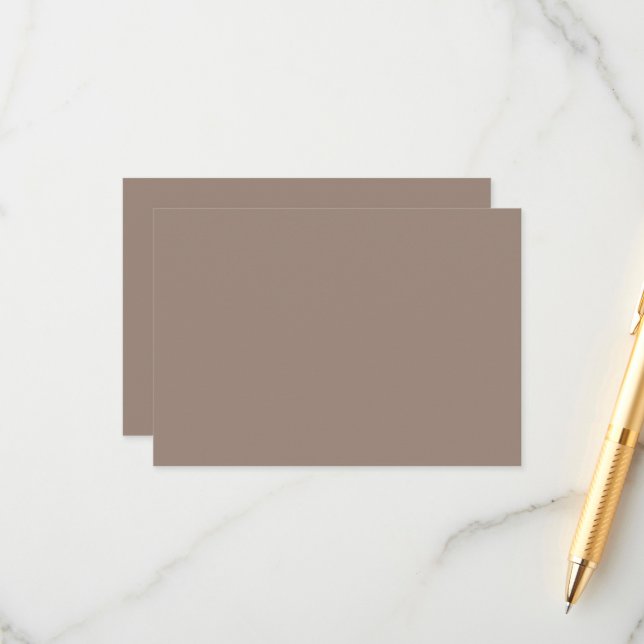 Cartão De Informações uma parede castanha com uma (Frente/Verso In Situ)