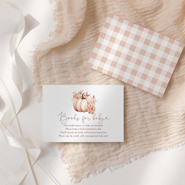 Cartão De Informações Uma pequena abóbora de outono livros para bebê (Criador carregado)