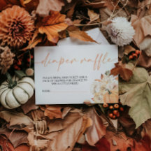 Uma Pequena Chamada do Outono Baby Shower Rifas de