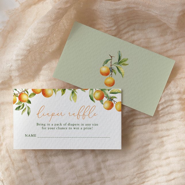 Cartão De Informações Uma Pequena Cutie Está No Caminho Da Fralda Laranj (Criador carregado)