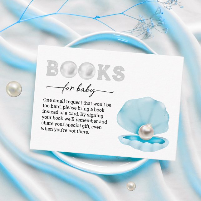 Cartão De Informações Uma pérola está no caminho Livros para Bebê (Criador carregado)