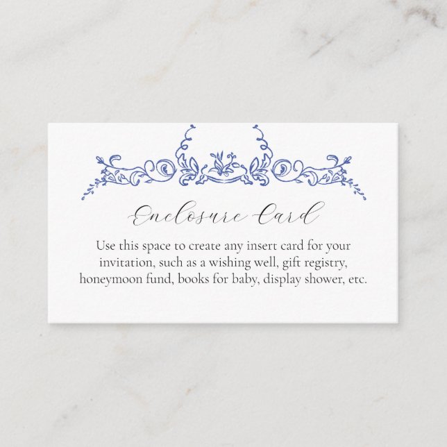 Cartão De Informações Uma placa de gabinete flexível azul (Frente)