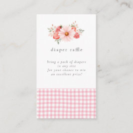 Cartão De Informações Uma Placa de receptáculo de Chá de fraldas de bebê