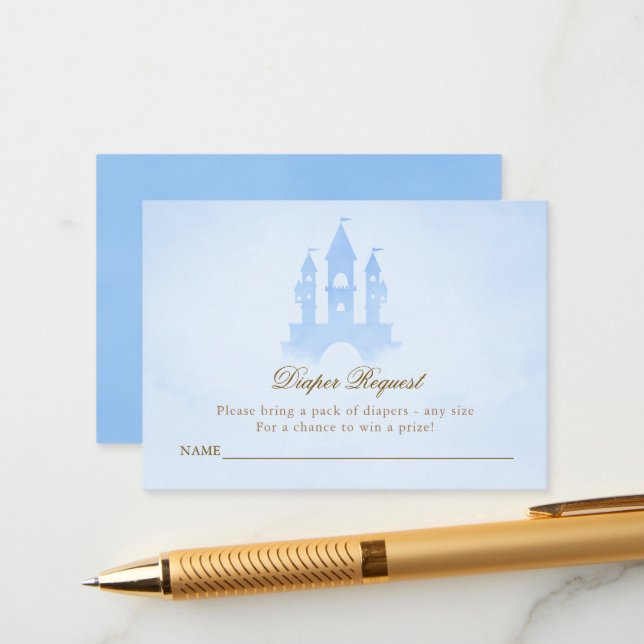 Cartão De Informações Uma Vez Em Um Time Fairytale Castle Request E (Frente/Verso In Situ)