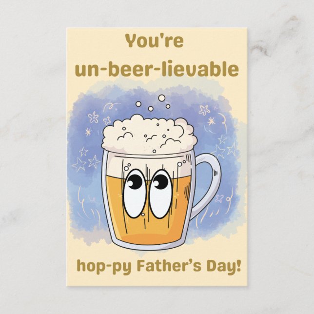 Cartão De Informações un-cervejable - Limited Dia de os pais Edition (Frente)
