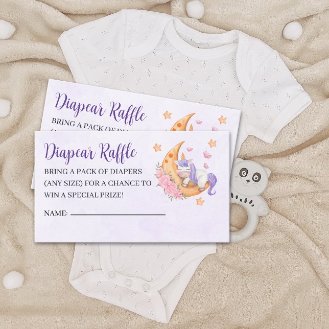 Cartão De Informações Unicorn Baby Shower Girl (Criador carregado)