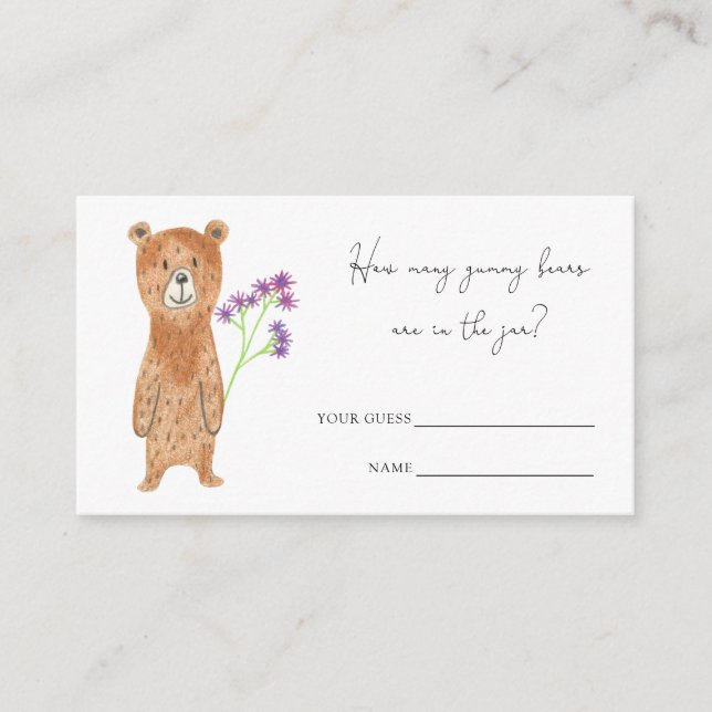 Cartão De Informações Ursinho de pelúcia quantos ursos de múmia estão no (Frente)