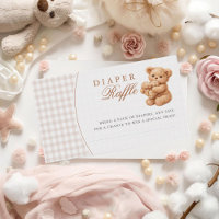 Urso de pelúcia em ginga marrom papel para chá de 