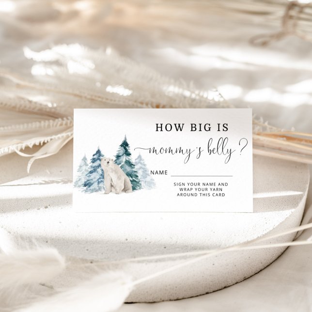 Cartão De Informações Urso polar do tamanho da placa de mamãe (Criador carregado)