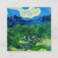 Van Gogh Olive Trees em Paisagem Montanhosa