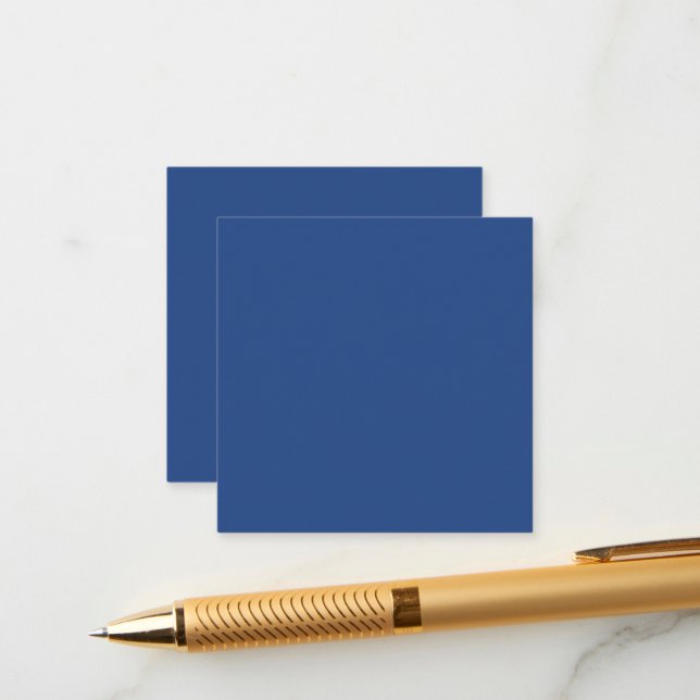 Cartão De Informações Vazio Crie seu próprio - Azul Profundo (Frente/Verso In Situ)
