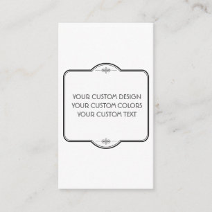 Cartão De Informações VAZIO seu Design aqui -