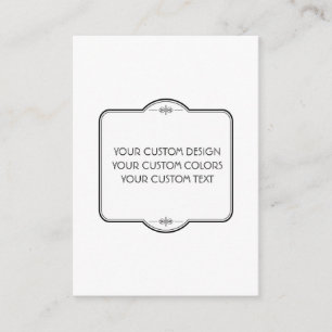 Cartão De Informações VAZIO seu Design aqui -