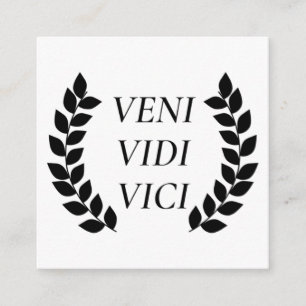 Cartão De Informações Veni Vidi Vici