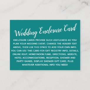 Cartão De Informações Versatile Personalizado Simples Faça Casamento Esc