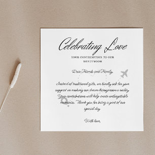 Cartão De Informações Viagem Fundo Pedido Qr Code Honormoon Fund