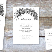 Vintage Floral Recepção de casamento