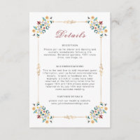 Vintage Geometry Intrata Casamento Clássico de Mot