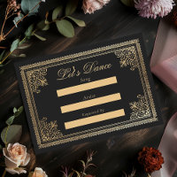 Vintage Gothic Dourado Pedido de Música Casada Vit