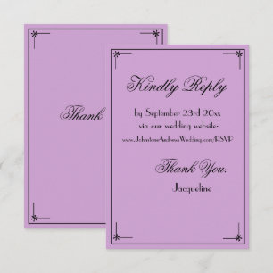 Cartão De Informações Vintage gótica boho chic no website de casamento R