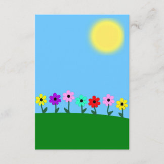 Cartão De Informações Visitas Coloridas