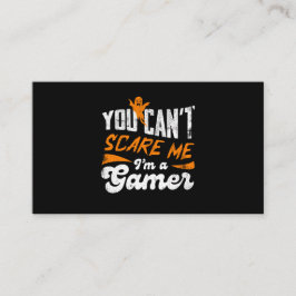 Cartão De Informações Você Não Pode Me Assustar Eu Sou um Gamer Presente