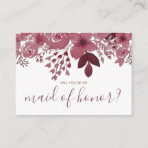 Você será minha Madrinha de casamento Borgonha