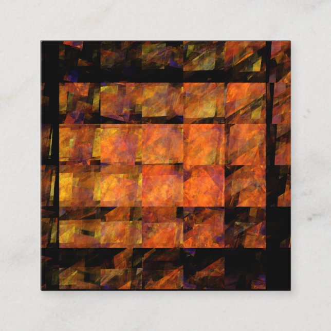 Cartão De Informações Wall Abstrato Art (Frente)