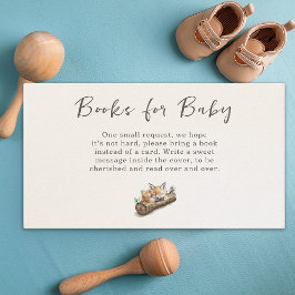 Cartão De Informações Warm Beige Woodland Fox Books Request