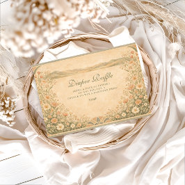 Cartão De Informações Warm Neutral Desert Botanicals Diapper Raffle