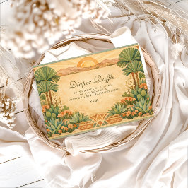 Cartão De Informações Warm Neutral Desert Canyon Diapper Raffle