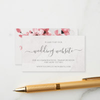 Website de Casamento de Cereja Floral de Watercolo