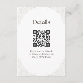 Cartão De Informações Wedding Bell Background Details Enclosure