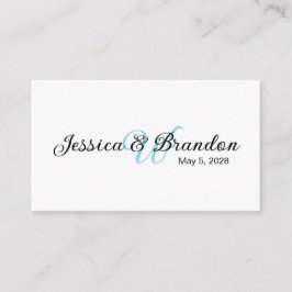 Cartão De Informações Wedding Label 016