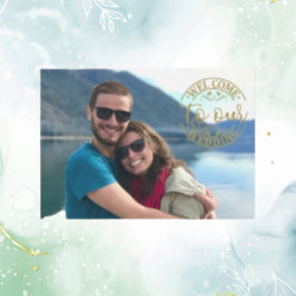 Cartão De Informações Welcome Modern Beach