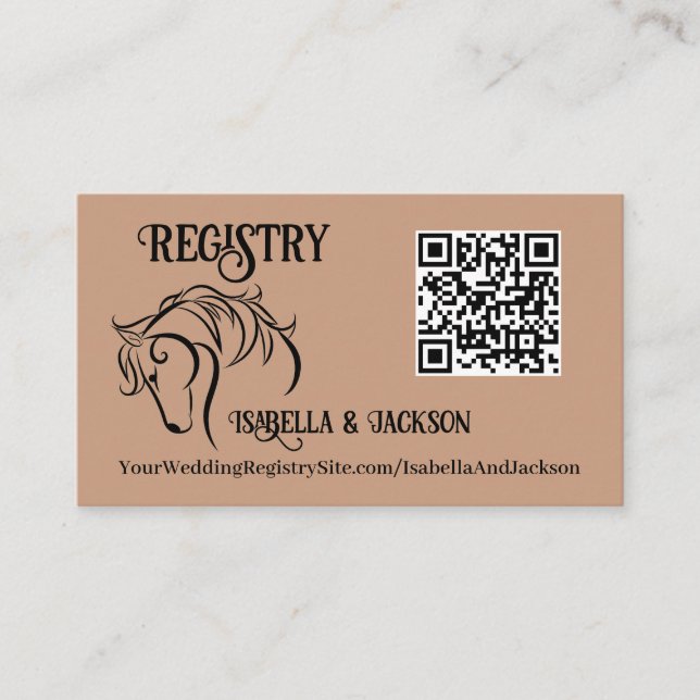 Cartão De Informações Western Wedding (Frente)