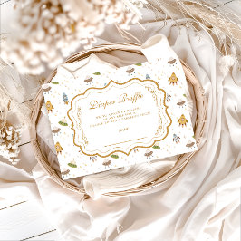 Cartão De Informações Whimsical Celestial Safari Diapper Raffle