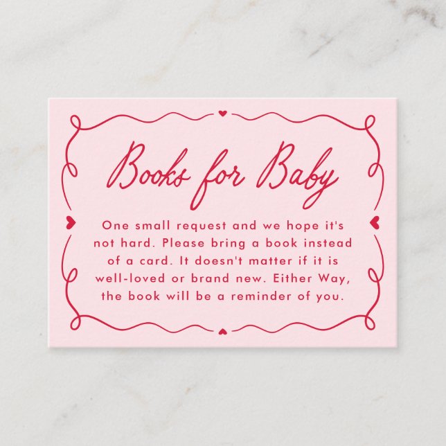 Cartão De Informações Whimsical Little Sweetheart Diaper Raffle (Frente)