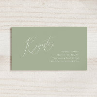 Whimsical Sage Green Baby Registry