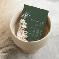 White Floral | Casamento Verde Escuro Desejando Be