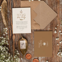 White Rustic Boho Pumpkin Chá de fraldas Book