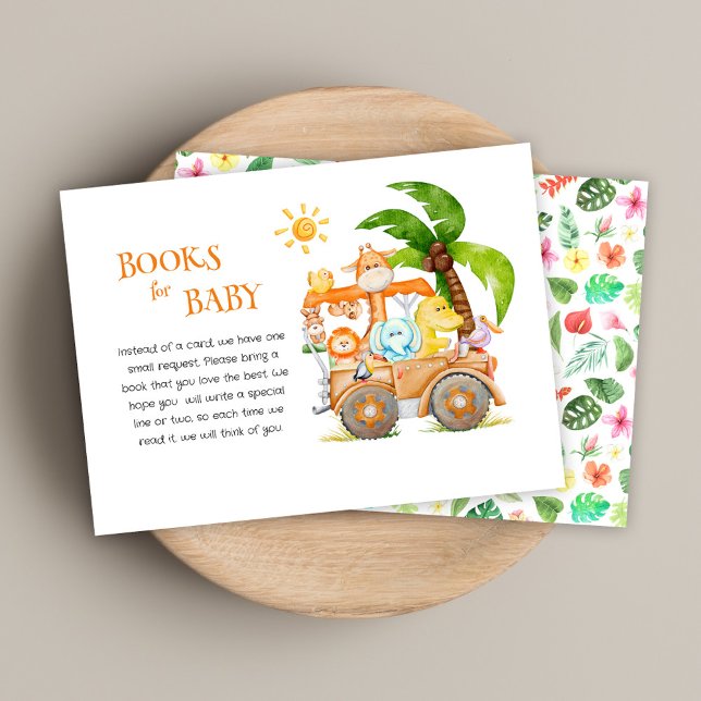 Cartão De Informações Wild One Woodland Safari Birthday (Wild One Woodland Safari Birthday Enclosure Card)